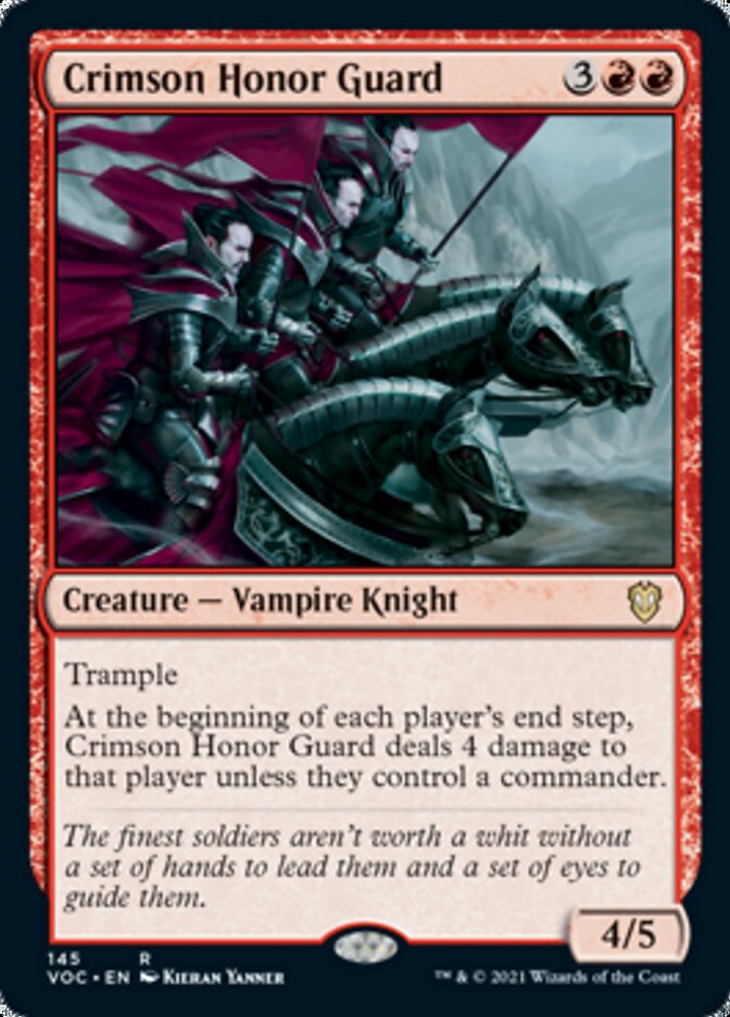 Crimson Honor Guard [Innistrad: Crimson Vow Commander] Magic: The Gathering