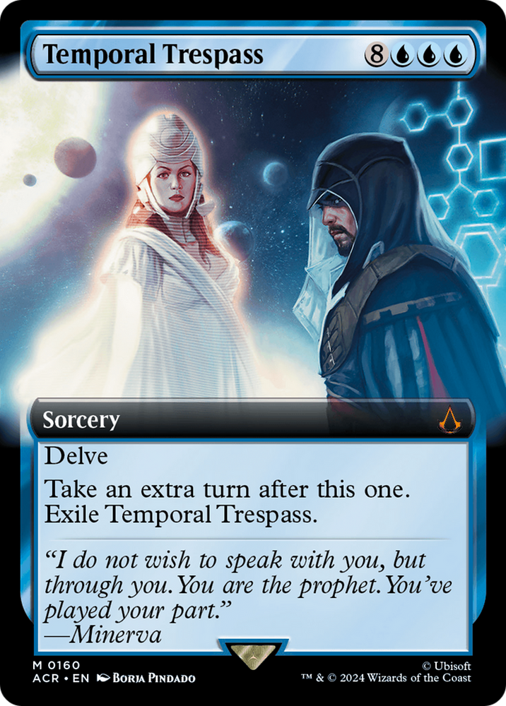 Temporal Trespass (Extended Art) [Assassin's Creed] Magic: The Gathering