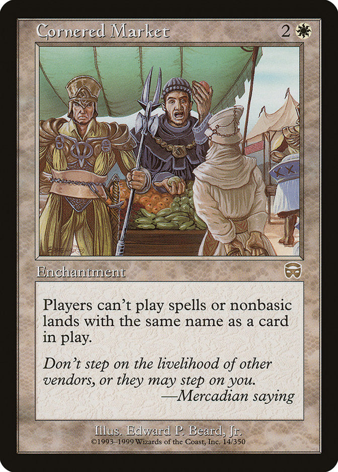 Cornered Market [Mercadian Masques] Magic: The Gathering