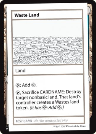 Waste Land (2021 Edition) [Mystery Booster Playtest Cards] Magic: The Gathering