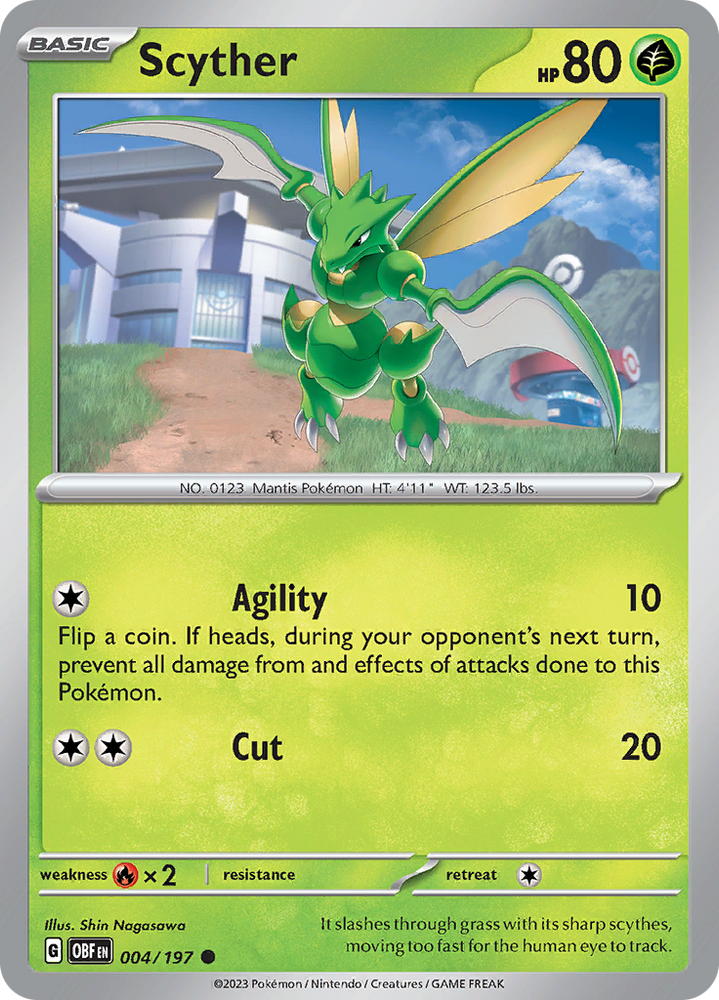 Scyther (004/197) [Scarlet & Violet: Obsidian Flames] Pokémon