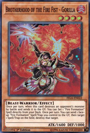 Brotherhood of the Fire Fist - Gorilla [FIGA-EN022] Super Rare - Yugioh Cards For Your TCG Needs!
