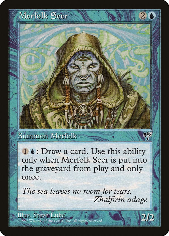 Merfolk Seer [Mirage] Magic: The Gathering