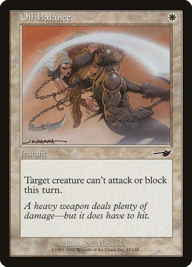 Off Balance [Nemesis] Magic: The Gathering