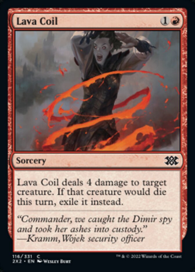 Lava Coil [Double Masters 2022] Magic: The Gathering