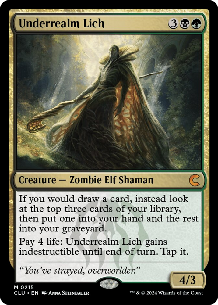 Underrealm Lich [Ravnica: Clue Edition] Magic: The Gathering