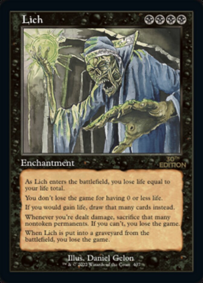 Lich (Retro) [30th Anniversary Edition] Magic: The Gathering