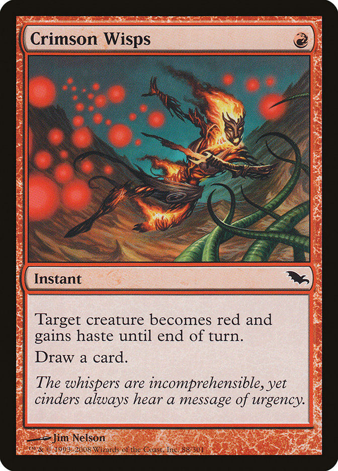 Crimson Wisps [Shadowmoor] Magic: The Gathering