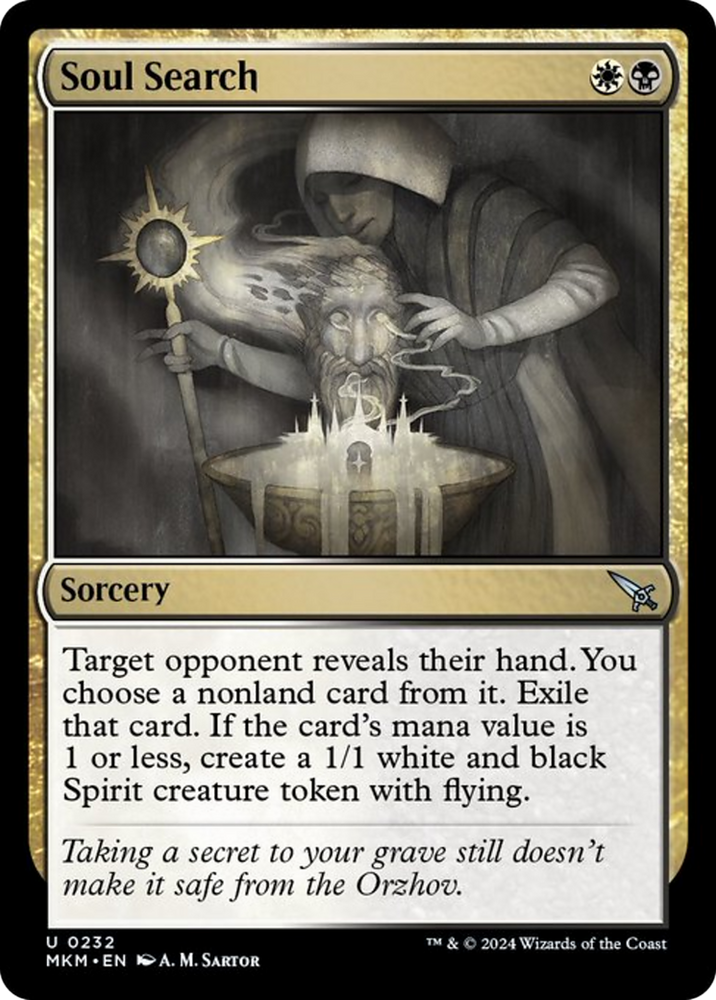 Soul Search [Murders at Karlov Manor] Magic: The Gathering
