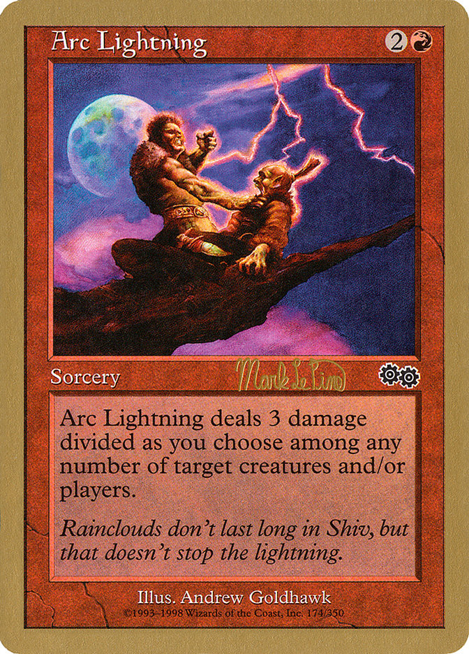 Arc Lightning (Mark Le Pine) [World Championship Decks 1999] Magic: The Gathering