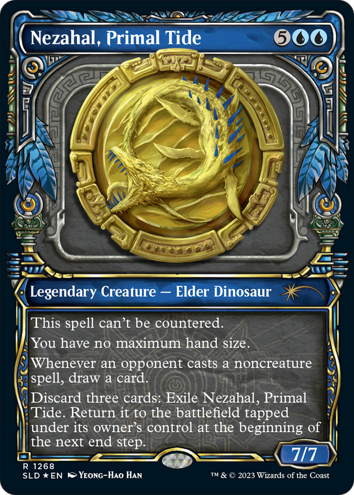 Nezahal, Primal Tide (Halo Foil) [Secret Lair Drop Series] Magic: The Gathering