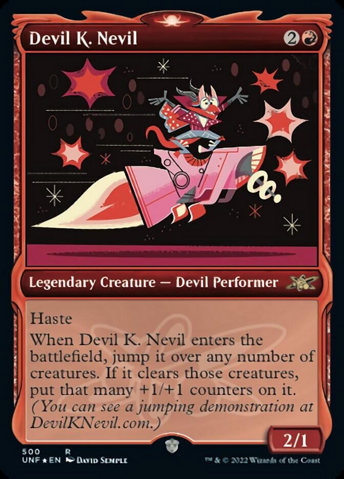 Devil K. Nevil (Showcase) (Galaxy Foil) [Unfinity] Magic: The Gathering