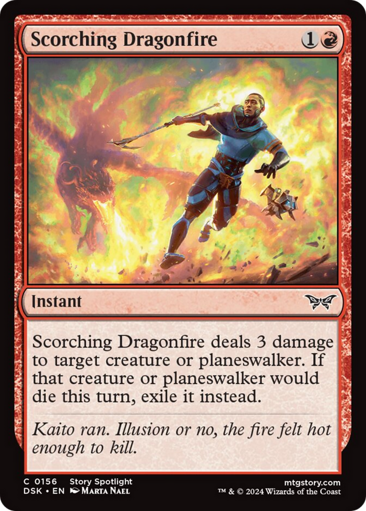 Scorching Dragonfire [Duskmourn: House of Horror] Magic: The Gathering