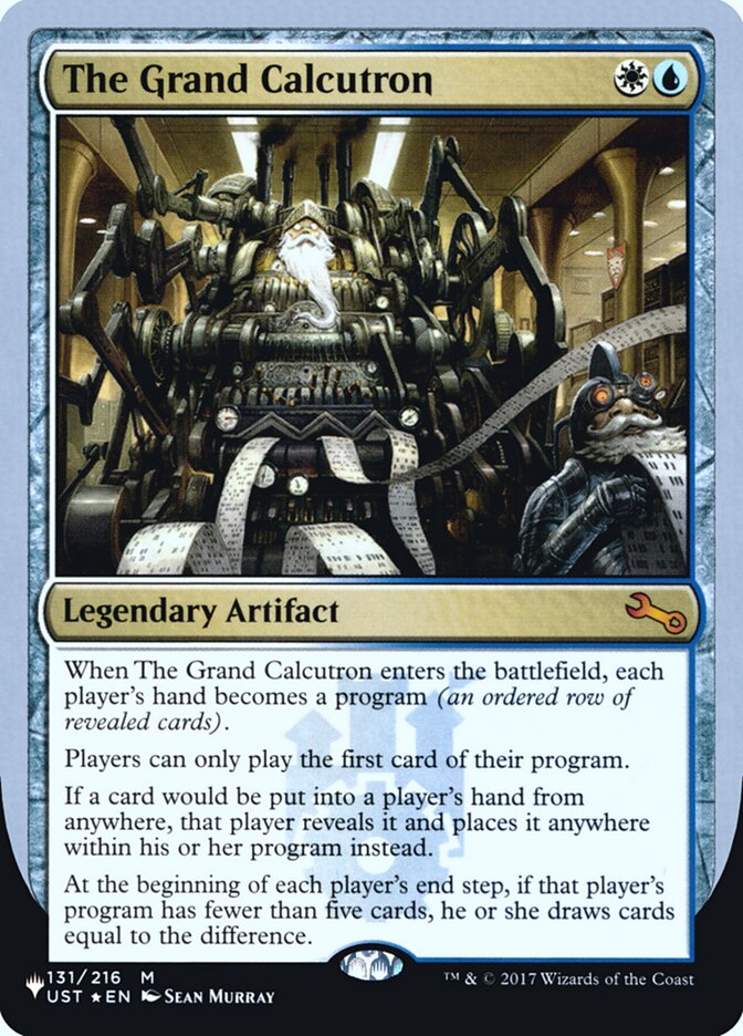 The Grand Calcutron (Unfinity Foil Edition) [The List] Magic: The Gathering