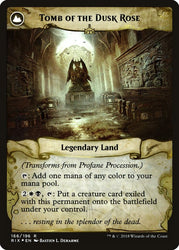 Profane Procession // Tomb of the Dusk Rose [Rivals of Ixalan Prerelease Promos] Magic: The Gathering