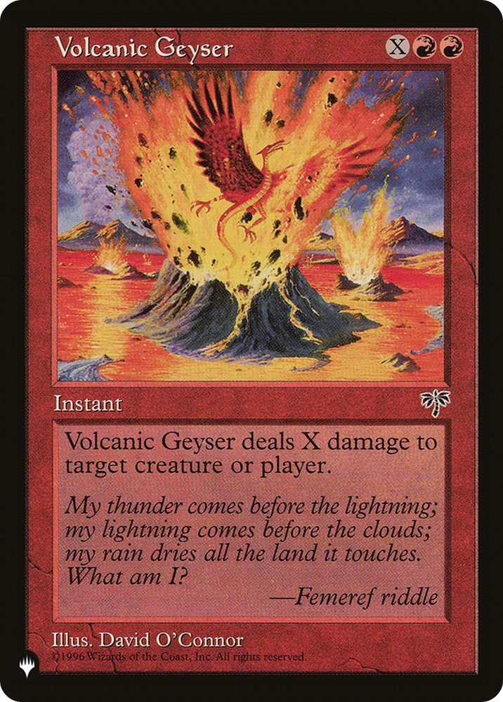 Volcanic Geyser [The List] Magic: The Gathering