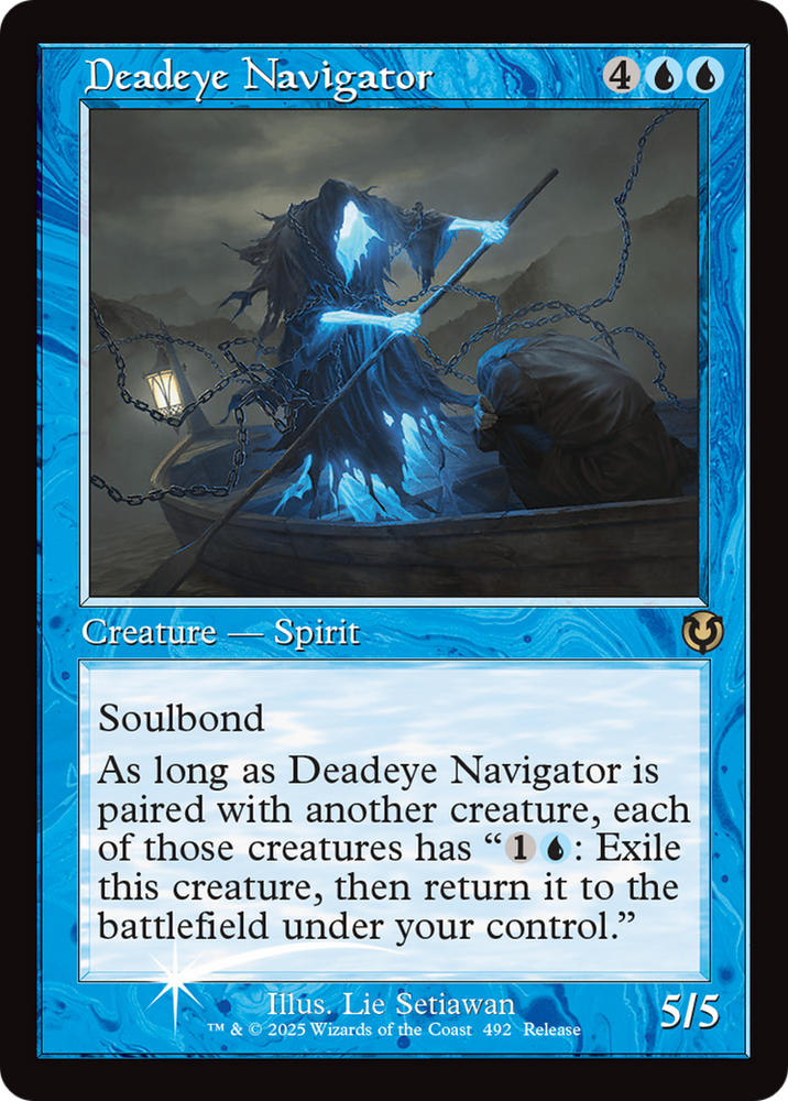 Deadeye Navigator (Retro Frame) [Innistrad Remastered Promos] Magic: The Gathering