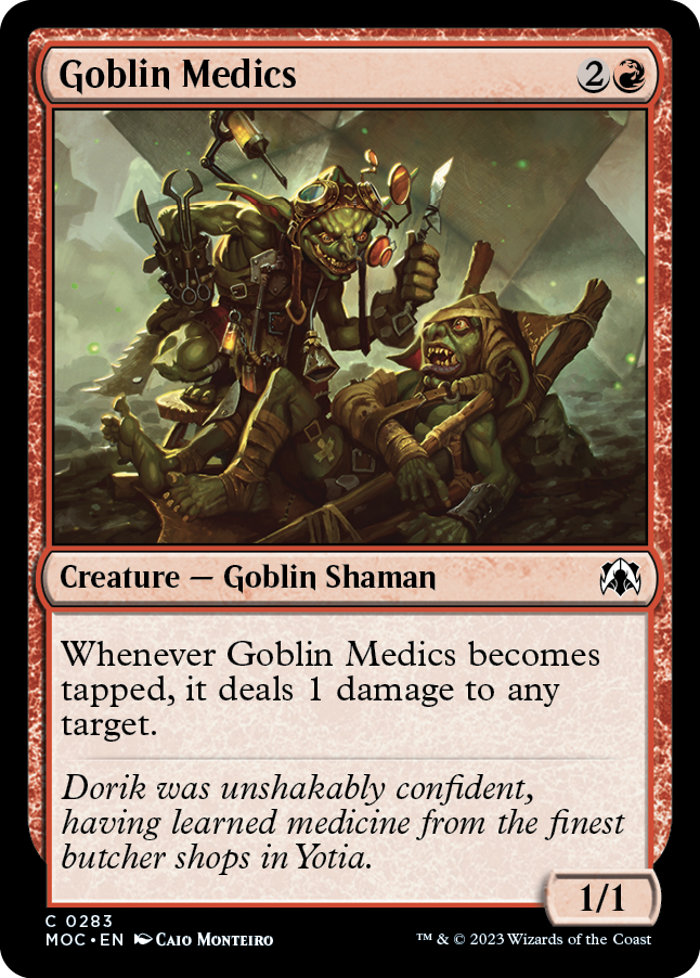 Goblin Medics [March of the Machine Commander] Magic: The Gathering
