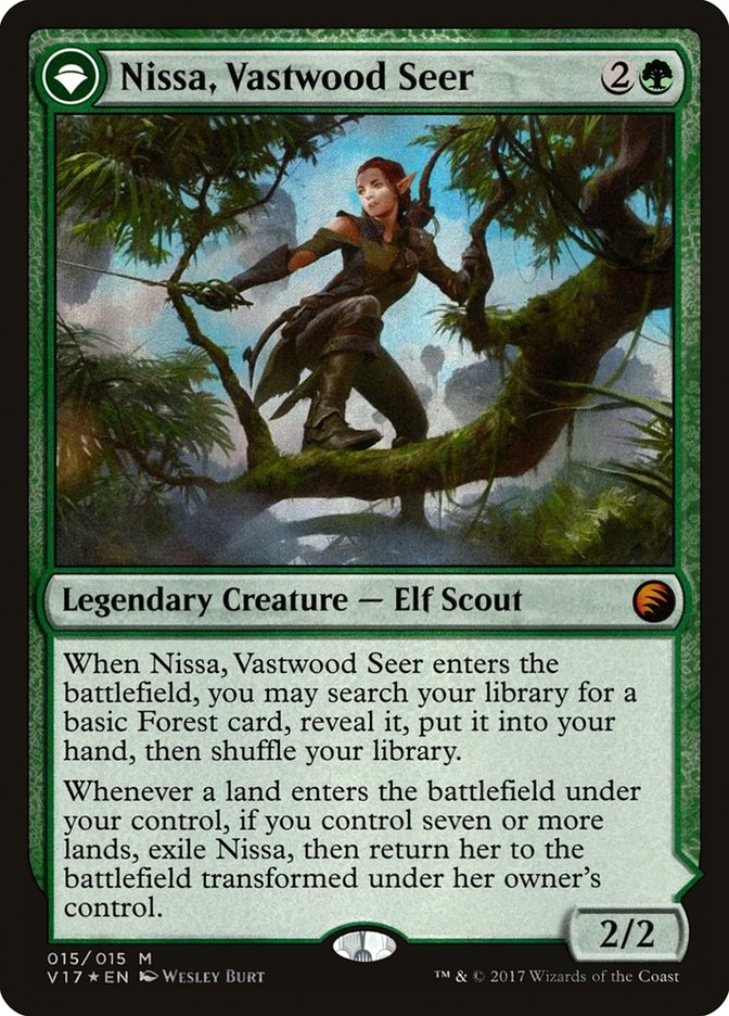 Nissa, Vastwood Seer // Nissa, Sage Animist [From the Vault: Transform] Magic: The Gathering