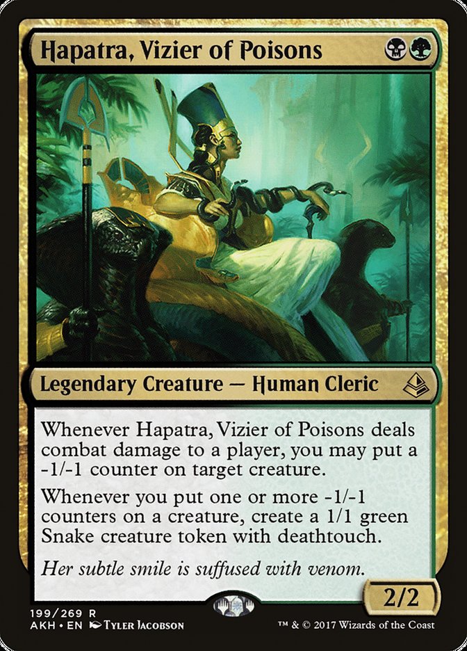 Hapatra, Vizier of Poisons [Amonkhet] Magic: The Gathering