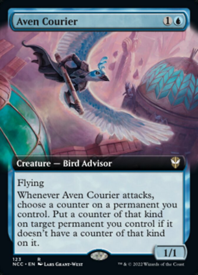 Aven Courier (Extended Art) [Streets of New Capenna Commander] Magic: The Gathering