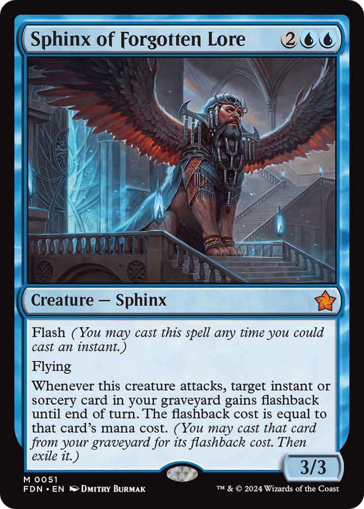 Sphinx of Forgotten Lore [Foundations] Magic: The Gathering