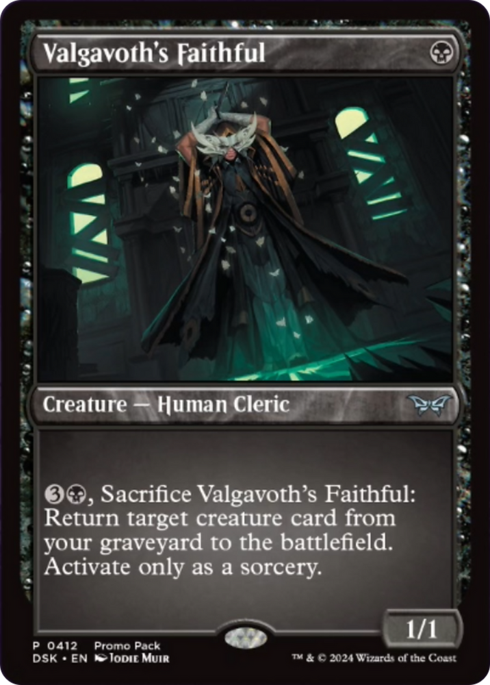 Valgavoth's Faithful (Promo Pack) [Duskmourn: House of Horror Promos] Magic: The Gathering