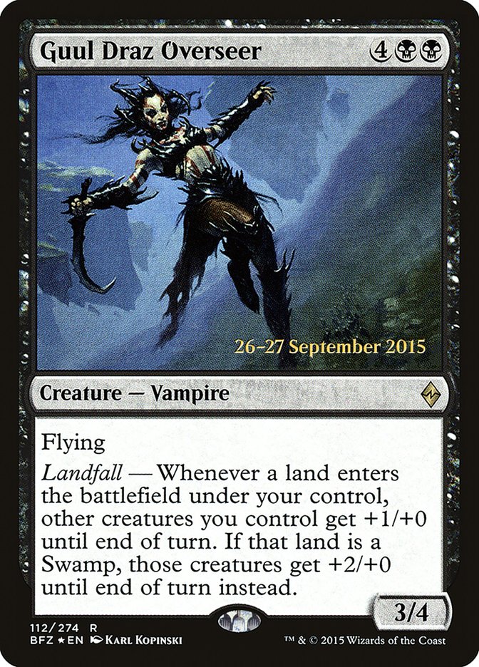 Guul Draz Overseer [Battle for Zendikar Prerelease Promos] Magic: The Gathering