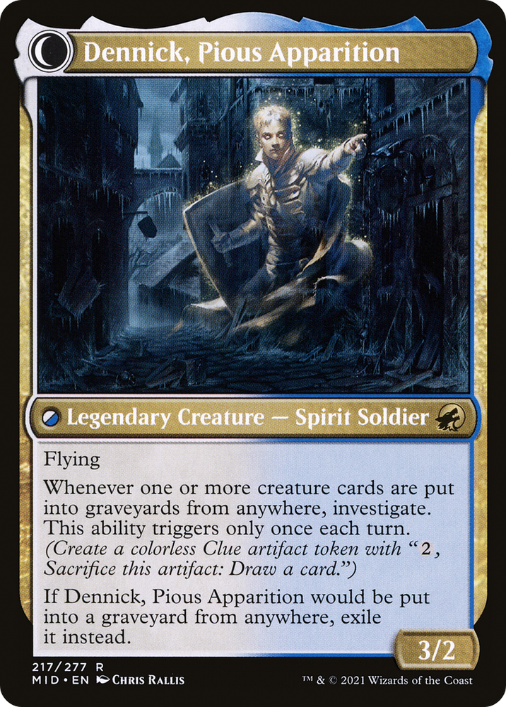 Dennick, Pious Apprentice // Dennick, Pious Apparition [Secret Lair: From Cute to Brute] Magic: The Gathering