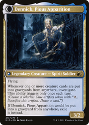 Dennick, Pious Apprentice // Dennick, Pious Apparition [Secret Lair: From Cute to Brute] Magic: The Gathering