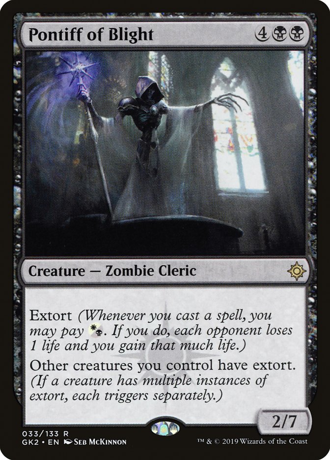 Pontiff of Blight [Ravnica Allegiance Guild Kit] Magic: The Gathering