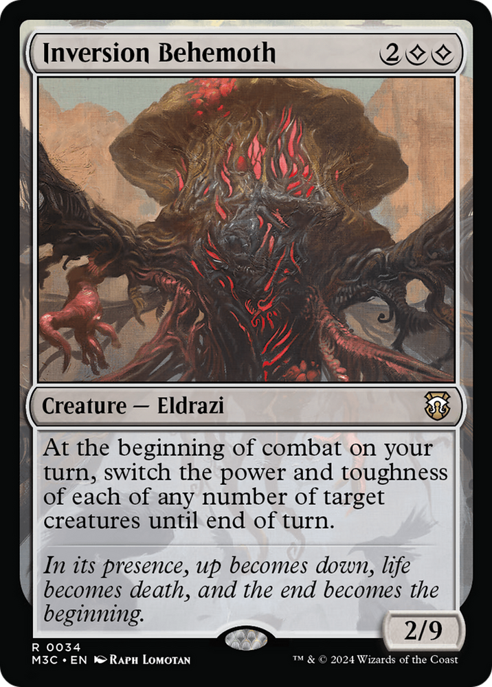 Inversion Behemoth (Ripple Foil) [Modern Horizons 3 Commander] Magic: The Gathering