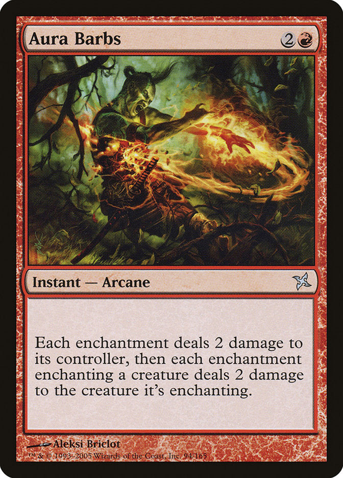 Aura Barbs [Betrayers of Kamigawa] Magic: The Gathering
