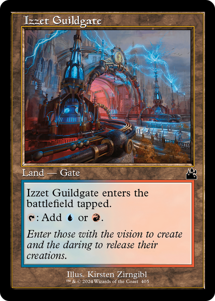 Izzet Guildgate (Retro Frame) [Ravnica Remastered] Magic: The Gathering