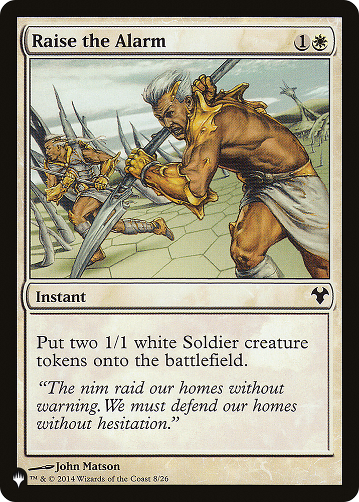 Raise the Alarm [The List] Magic: The Gathering