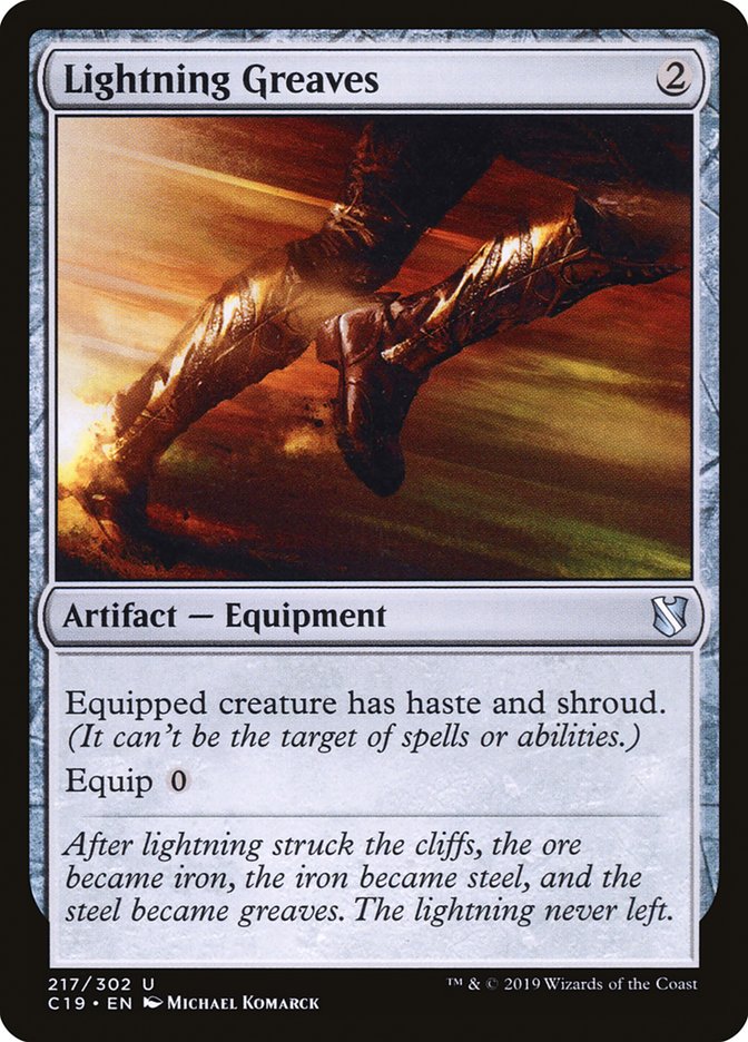 Lightning Greaves [Commander 2019] Magic: The Gathering