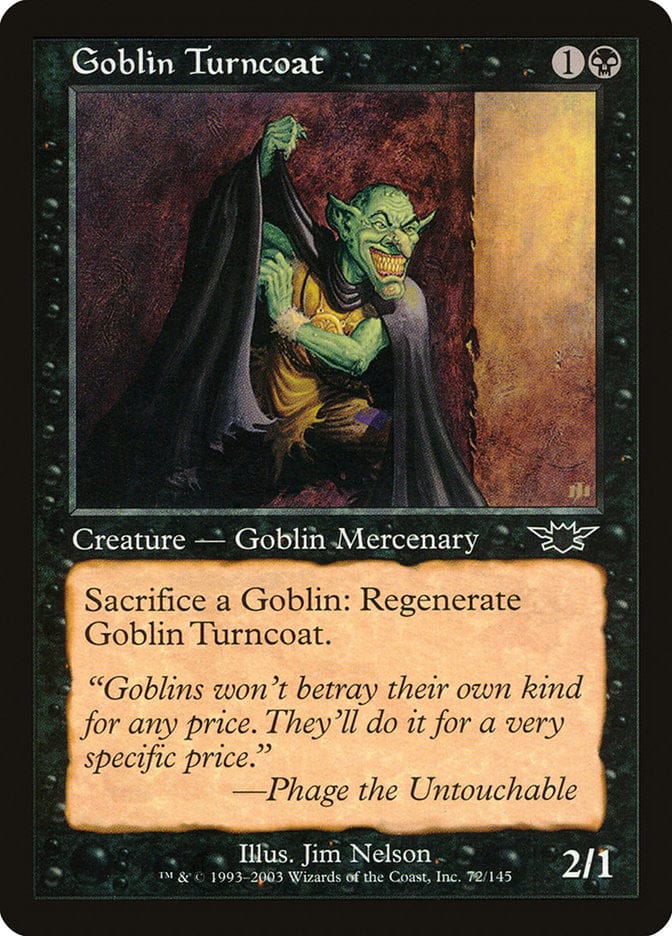 Goblin Turncoat [Legions] Magic: The Gathering