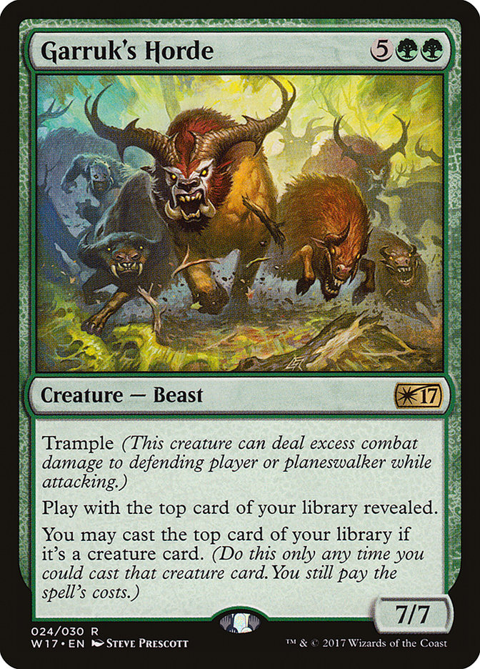 Garruk's Horde [Welcome Deck 2017] Magic: The Gathering