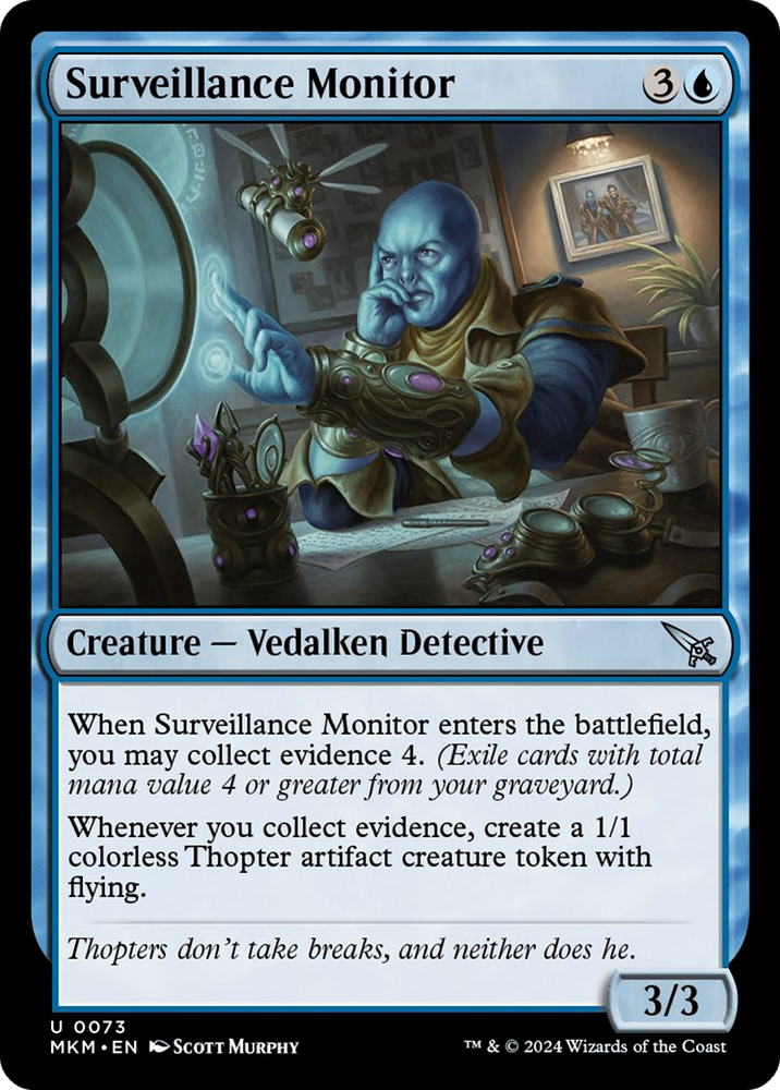 Surveillance Monitor (White) [Murders at Karlov Manor] Magic: The Gathering