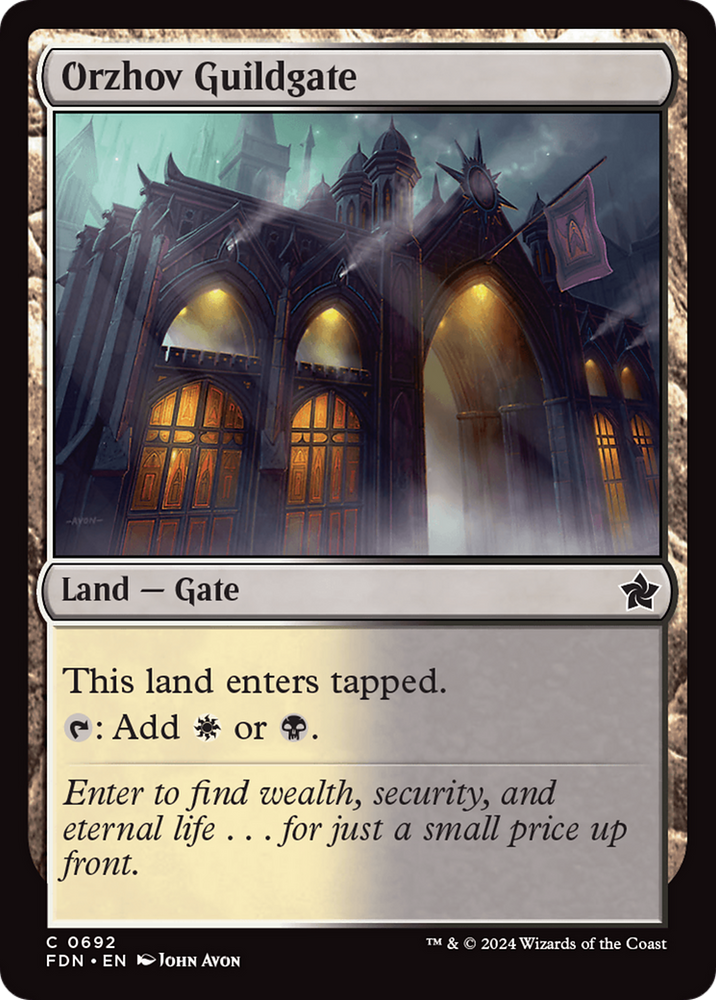 Orzhov Guildgate [Foundations] Magic: The Gathering