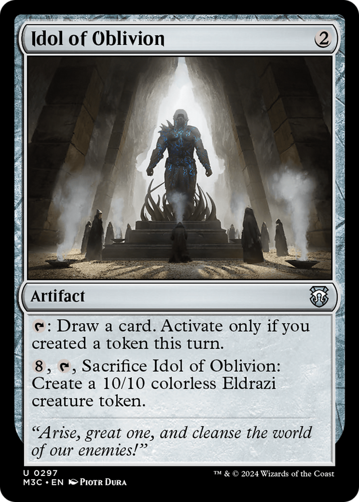 Idol of Oblivion (Ripple Foil) [Modern Horizons 3 Commander] Magic: The Gathering