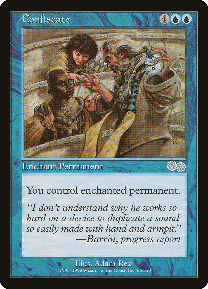 Confiscate [Urza's Saga] Magic: The Gathering