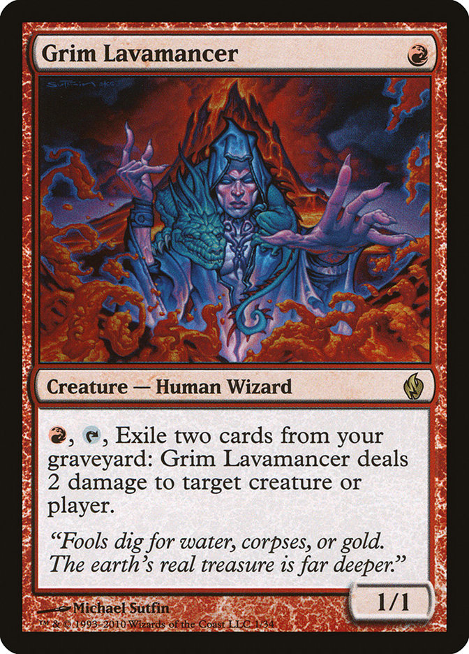 Grim Lavamancer [Premium Deck Series: Fire and Lightning] Magic: The Gathering