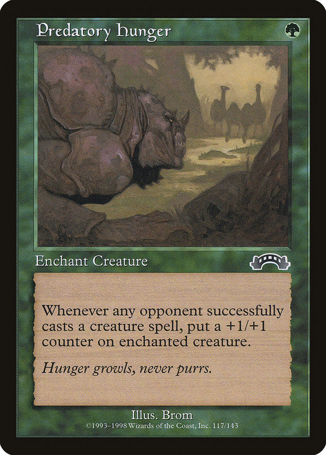 Predatory Hunger [Exodus] Magic: The Gathering