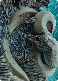 Koma, Cosmos Serpent 2 Art Card [Kaldheim Art Series] Magic: The Gathering
