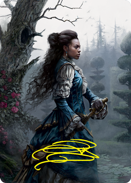 Mina Harker Art Card (Gold-Stamped Signature) [Innistrad: Crimson Vow Art Series] Magic: The Gathering