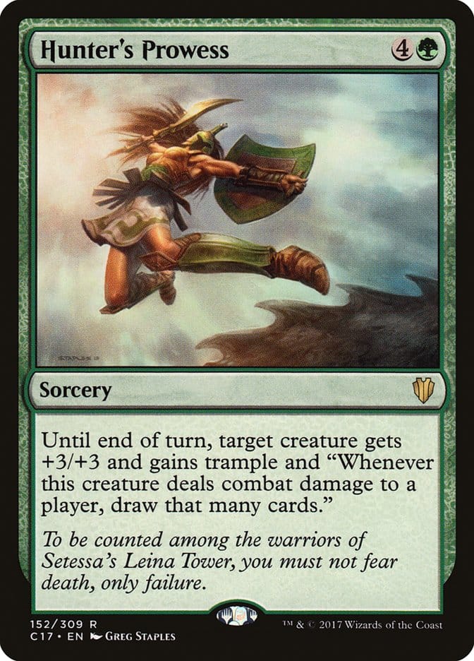 Hunter's Prowess [Commander 2017] Magic: The Gathering