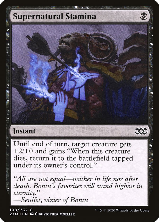 Supernatural Stamina [Double Masters] Magic: The Gathering