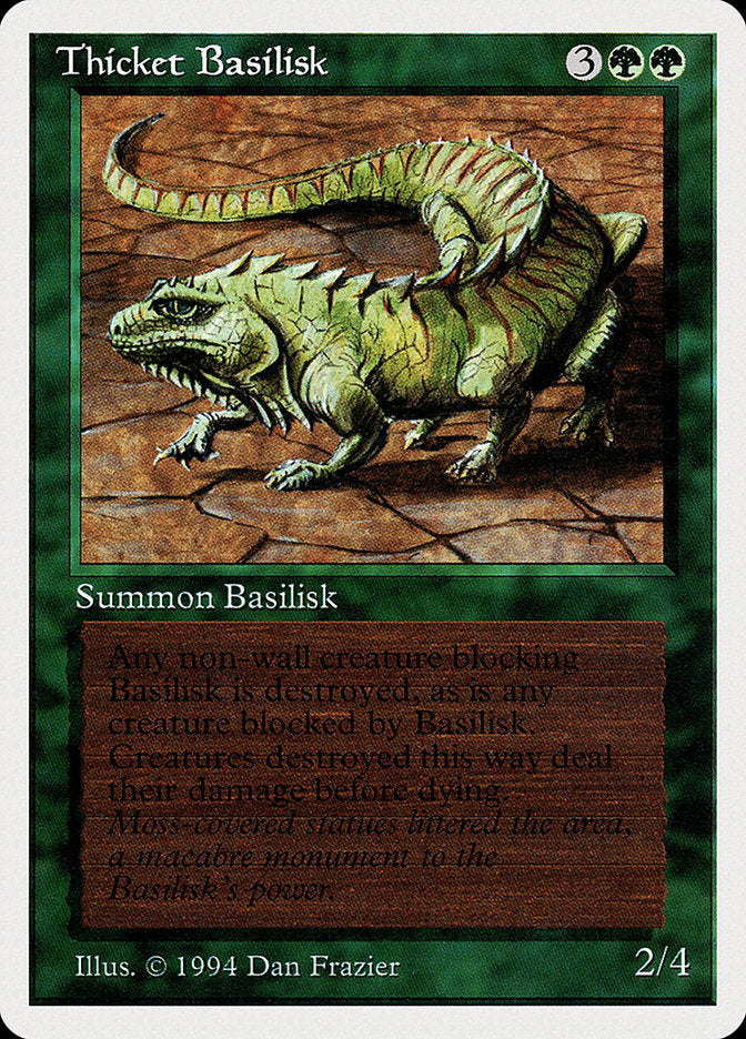 Thicket Basilisk [Summer Magic / Edgar] Magic: The Gathering