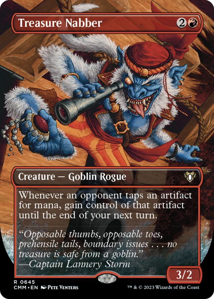 Treasure Nabber (Borderless Alternate Art) [Commander Masters] Magic: The Gathering